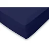 Eleganzzz Hoeslaken Flanel 35cm Hoekhoogte - blauw 120x200cm New