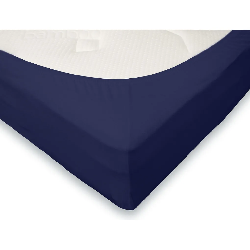 Eleganzzz Hoeslaken Flanel 35cm Hoekhoogte - blauw 120x200cm New