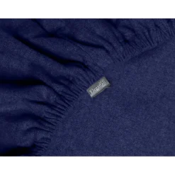 Eleganzzz Hoeslaken Flanel 35cm Hoekhoogte - blauw 120x200cm New