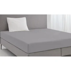 Eleganzzz Hoeslaken Jersey Katoen Stretch 35cm Hoge Hoek - licht grijs 140x210/220cm - 160x200cm Outlet