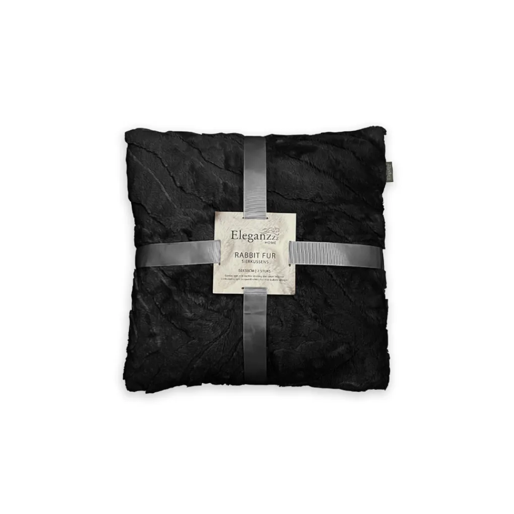 Eleganzzz Jacquard Rabbit Fur Sierkussens Hoofdkussen Discount
