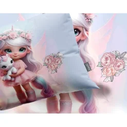 Eleganzzz Kinder Dekbedovertrek Micropercal Princess Nights - multi 140x220/240cm Best