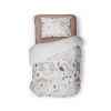 Eleganzzz Kinder Dekbedovertrek Micropercal Animal Crackers - white 140x220/240cm Best