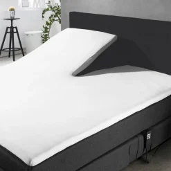 Eleganzzz Splittopper Hoeslaken Perkal Katoen - wit 180x210/220cm Best