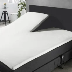 Eleganzzz Splittopper Hoeslaken Jersey Katoen Stretch - wit 180x200cm Best