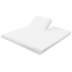 Eleganzzz Splittopper Hoeslaken Perkal Katoen - wit 180x200cm New