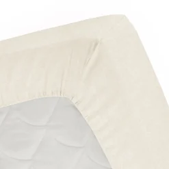 Eleganzzz Topper Hoeslaken Flanel - ivoor 90x200cm Hot