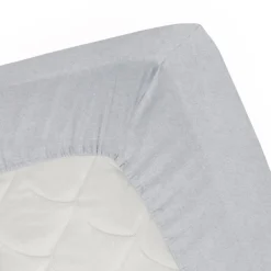 Eleganzzz Topper Hoeslaken Flanel - licht grijs 180x210/220cm Sale