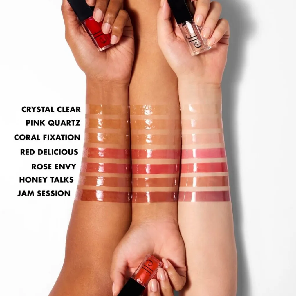 ELF e.l.f. Glow Reviver Coral Fixation Lip Oil New