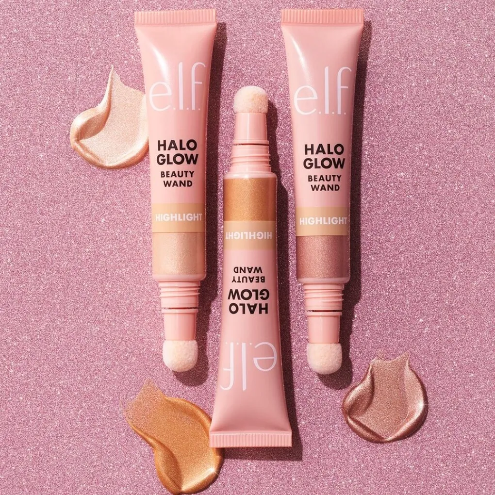 ELF e.l.f. Halo Glow Highlight Champagne Campaign Beauty Wand Best