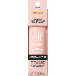 ELF e.l.f. Halo Glow SPF50 2 Fair Warm Skin Tint Hot