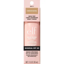 ELF e.l.f. Halo Glow SPF50 8 Medium Neutral Skin Tint New