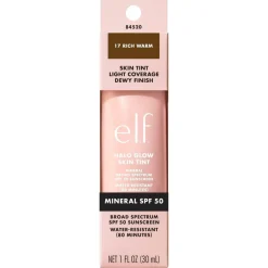 ELF e.l.f. Halo Glow SPF50 17 Rich Warm Skin Tint Sale
