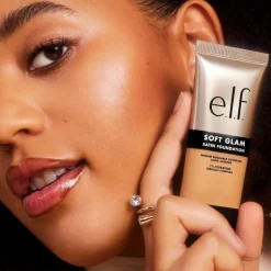 ELF e.l.f. Soft Glam 44 Tan Cool Satin Foundation Discount