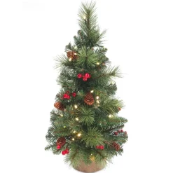 Everyday Miniature Pine cone & Berry tree verlichte tafelkerstboom Outlet