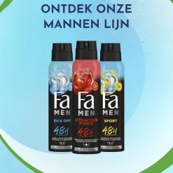 Fa Men Attraction Force Deodorant & Bodyspray Clearance