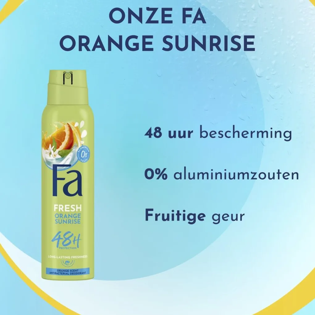 Fa Orange Sunrise Deodorant Spray Outlet
