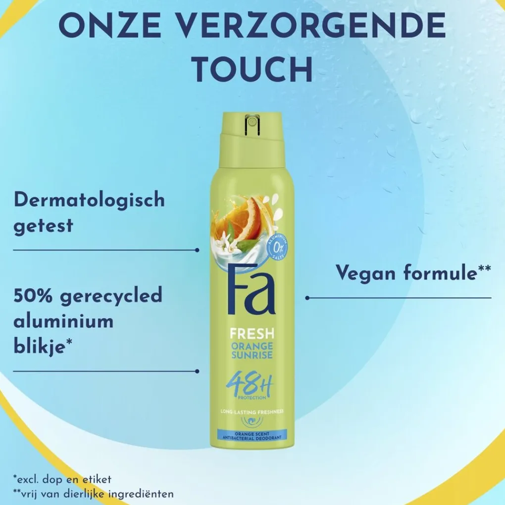 Fa Orange Sunrise Deodorant Spray Outlet