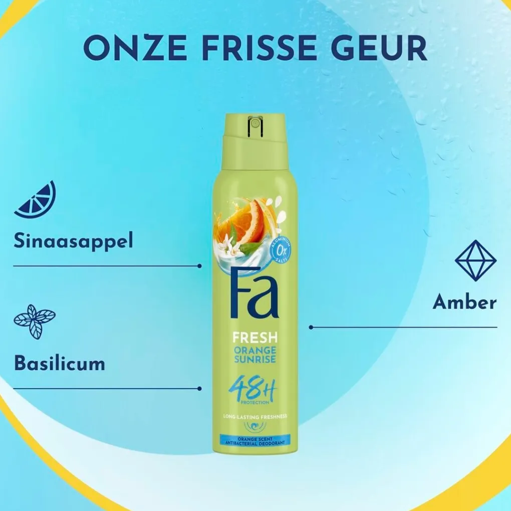 Fa Orange Sunrise Deodorant Spray Outlet
