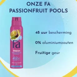 Fa Passion Fruit Pools Deodorant Spray Hot