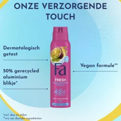 Fa Passion Fruit Pools Deodorant Spray Hot