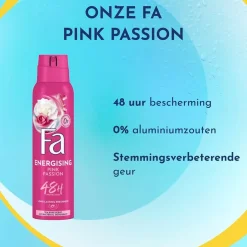 Fa Pink Passion Deodorant Spray New