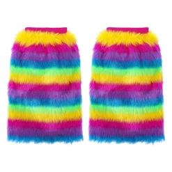 Overig Fake Fur Gebreide Beenwarmers Online