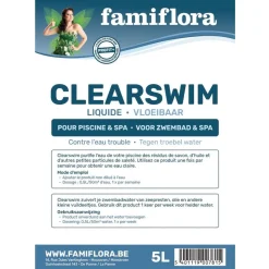 Famiflora Clearswim vloeibaar 10L tegen troebel water Outlet