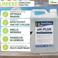 Famiflora pH-plus vloeibaar 10L om pH waarde te verhogen New