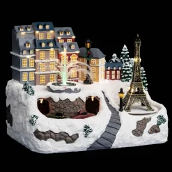 Fééric Lights and Christmas verlicht kerstdorp Eiffeltoren met fontein Sale