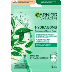 Garnier Skin Naturals Garnier SkinActive Hydra Bomb Groene Thee Tissuemasker Clearance