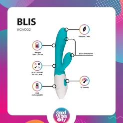 Good Vibes Only Blis Rabbit Vibrator New