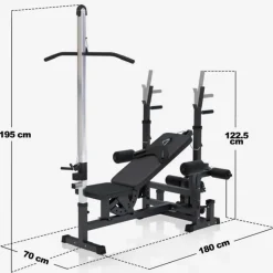 Gorilla Sports Gorilla Sport Universele halterbank met pulley