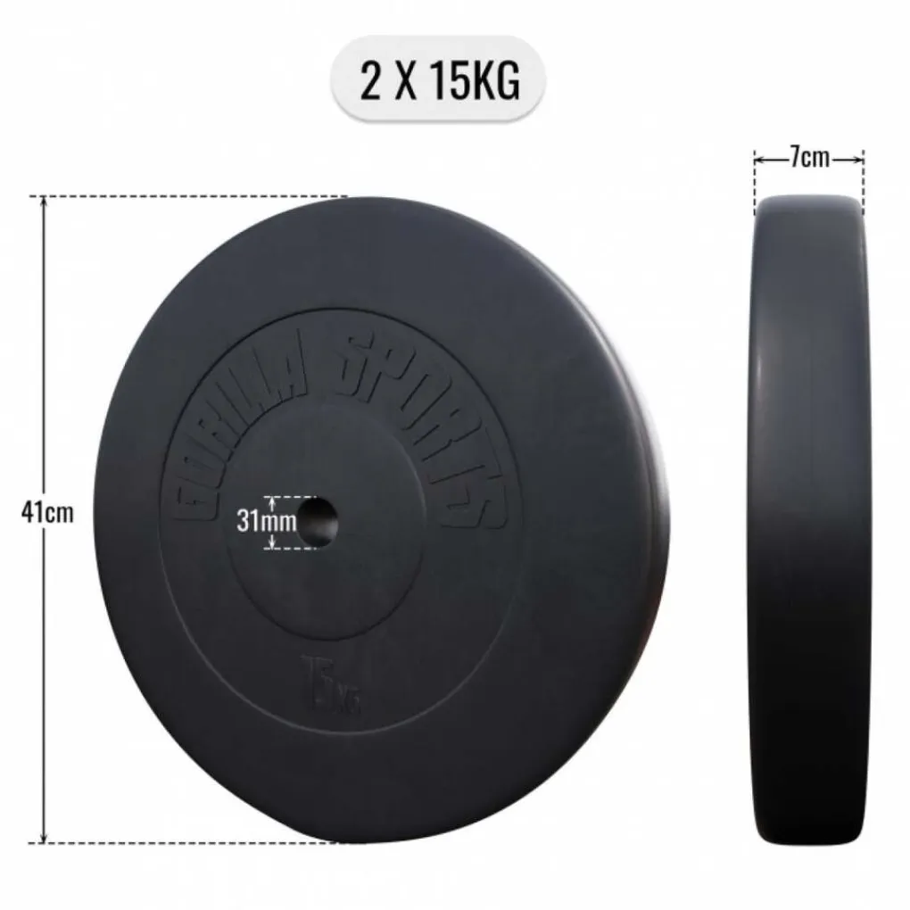 Gorilla Sports Halterschijven Set Outlet