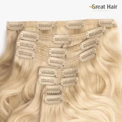 Great Hair Extensions Full Head Wavy 40cm Clearance