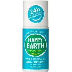 Happy Earth 100% Natural Cedar Lime Deodorant Roller Outlet
