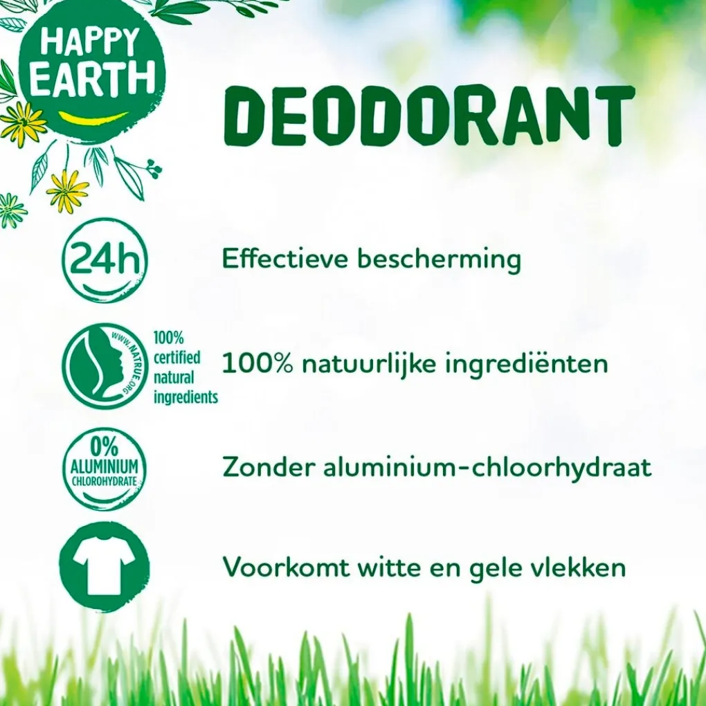 Happy Earth 100% Natural Geurloze Deodorant Spray Discount
