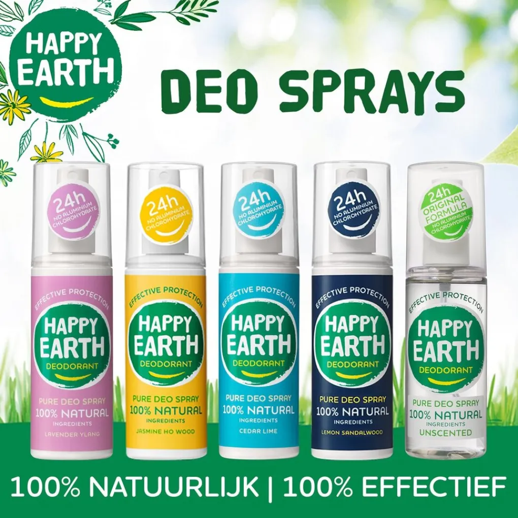 Happy Earth 100% Natural Geurloze Deodorant Spray Discount