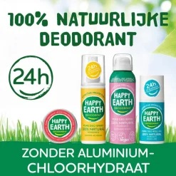 Happy Earth 100% Natural Jasmine Ho Wood Deodorant Balm Clearance
