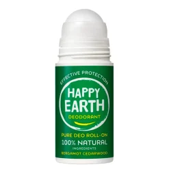 Happy Earth Bergamot Cedarwood Deodorant Roller Outlet