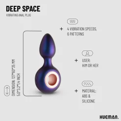 Hueman Deep Space Vibrerende Anaal Plug