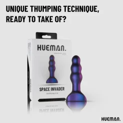 Hueman Space Invader Vibrerende en Stotende Buttplug Clearance