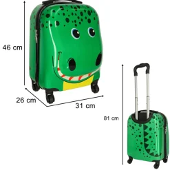 Ikonka lichtgewicht reis koffer krokodil voor kinderen trolley handbagage Clearance