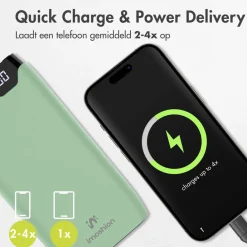 Imoshion 20.000 mAh Powerbank met 22.5W Snellader - Noodpakket Hot