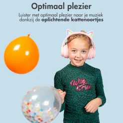Imoshion Draadloze Bluetooth Kinder Koptelefoon met Verlichte Kattenoortjes Outlet