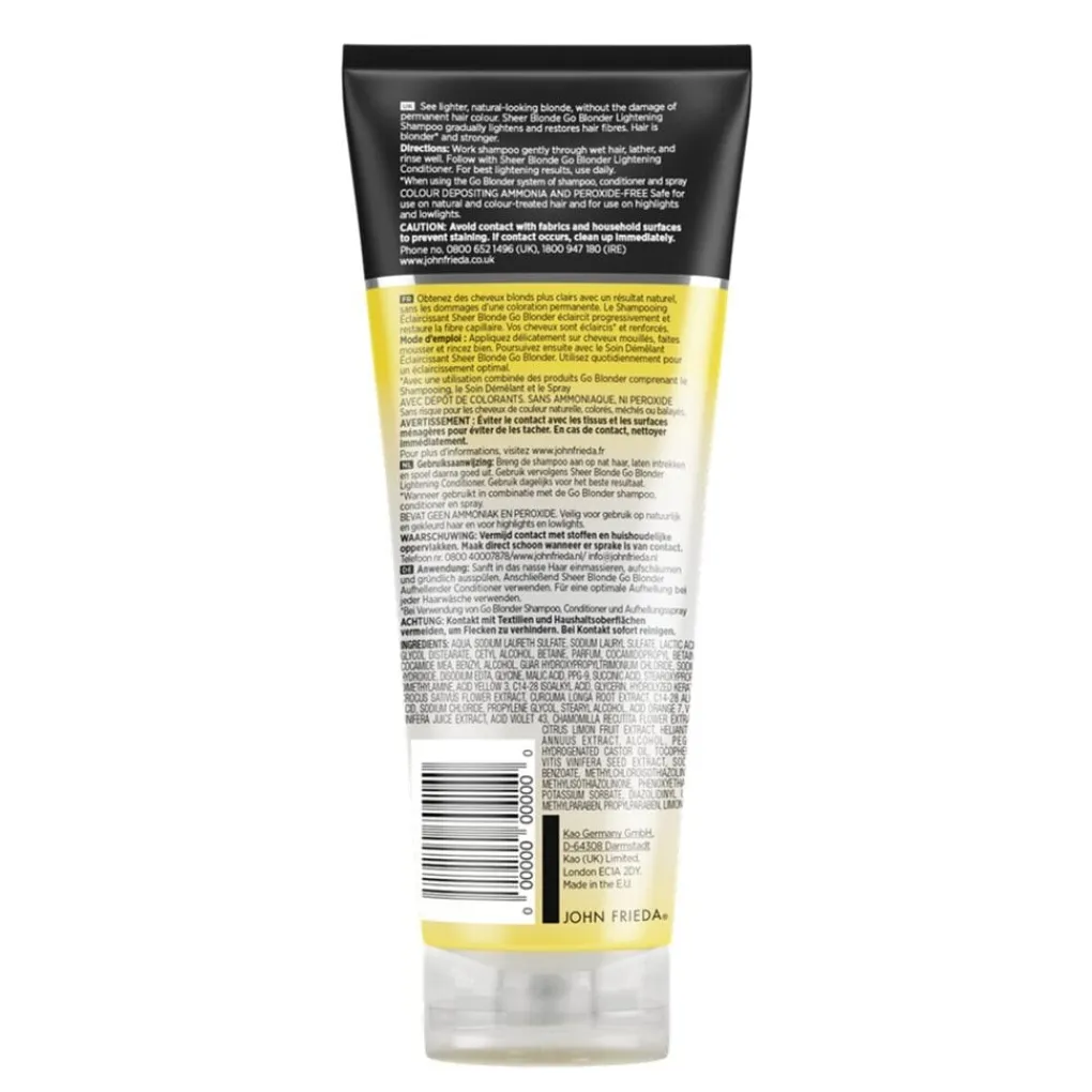 John Frieda Sheer Blonde Go Blonder Lightening Shampoo Hot