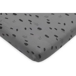 Jollein Jersey Spot Storm Grey 75 x 95 cm Boxmatras Hoeslaken Hot