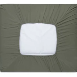 Jollein Pure Knit Leaf Green 75 x 85 cm GOTS Aankleedkussenhoes