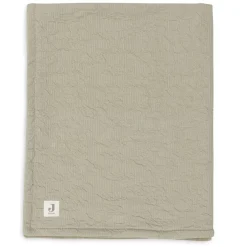 Jollein Soft Waves Olive Green / Velvet 100 x 150 cm Ledikantdeken Outlet