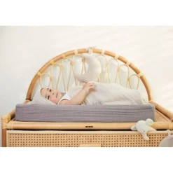 Jollein Storm Grey 50 x 70 cm Wrinkled Cotton Aankleedkussenhoes Online